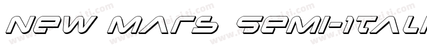 New Mars Semi-Italic字体转换